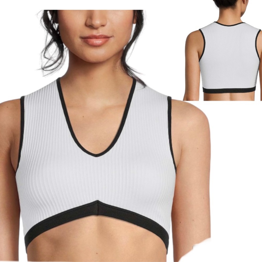 No Boundaries Juniors' Size XXXL Seamless Retro Pullover Plunge Bralette / Crop